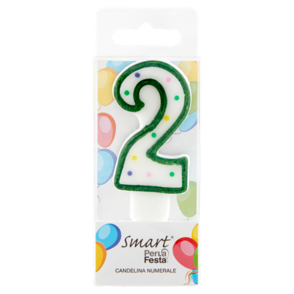 Smart PerLa Festa Candelina Numerale 2 1 pz