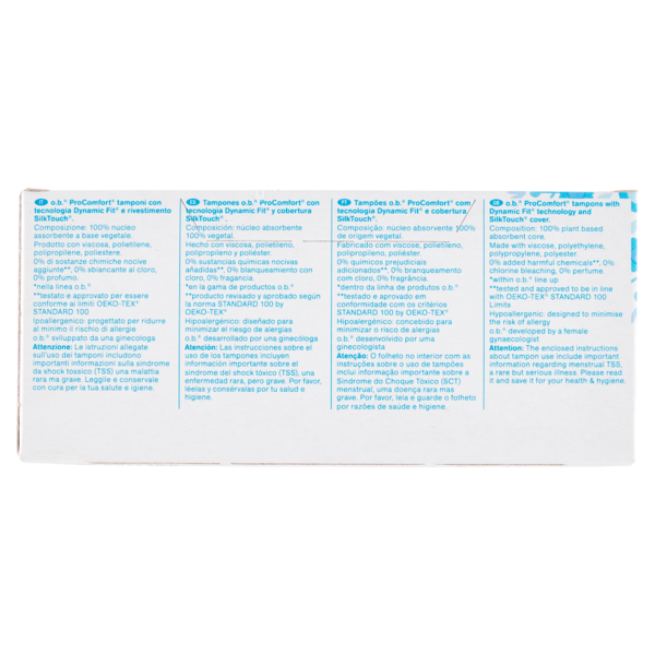 o.b. ProComfort Ultimate Comfort* Super Tampons 32 pz