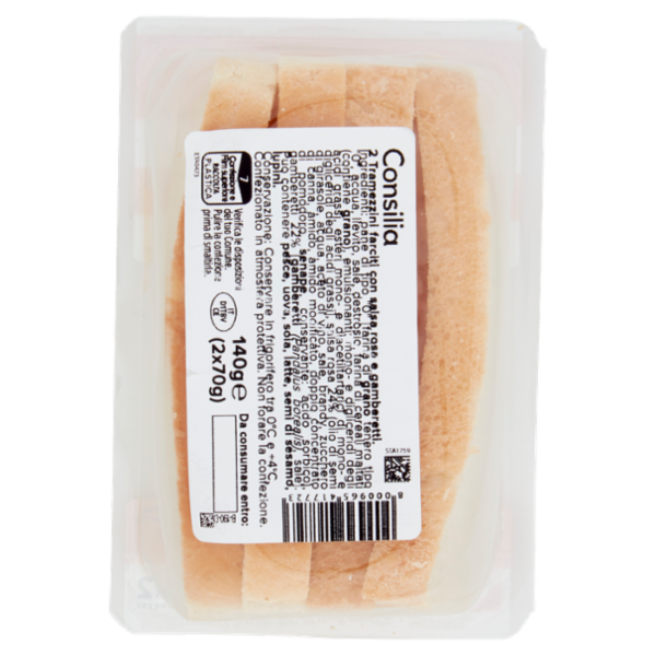 Consilia Tramezzini Farciti Gamberetti e Salsa Rosa 2x70 g