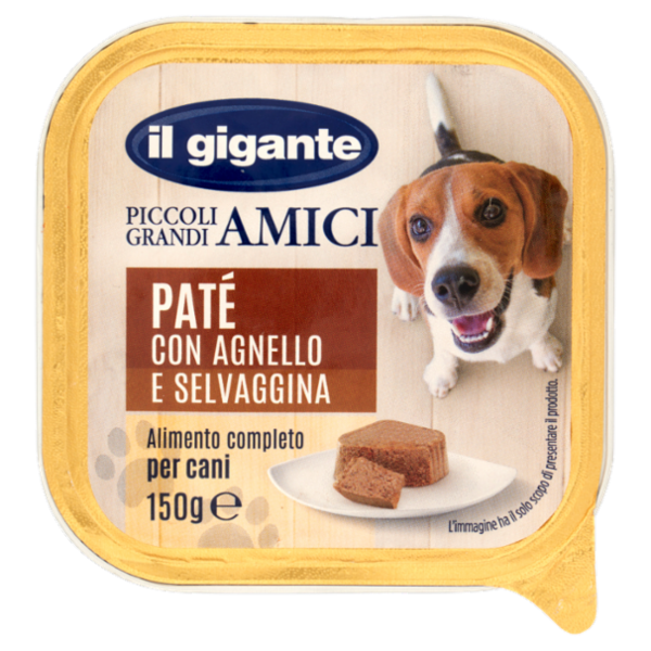 IL GIGANTE Piccoli Grandi Amici Paté con Agnello e Selvaggina 150 g