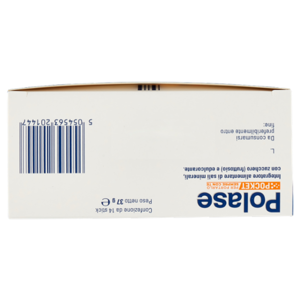 Polase Pocket, Magnesio e Potassio, Integratore per Stanchezza e Fatica, 14 stick orosolubili 37 g