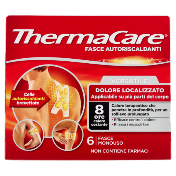 ThermaCare Fasce Autoriscaldanti Versatile Dolore Localizzato 6 pz