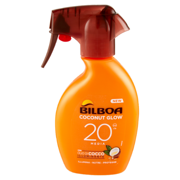 Bilboa Coconut Glow 20 Media con Olio di Cocco Illuminante 250 ml
