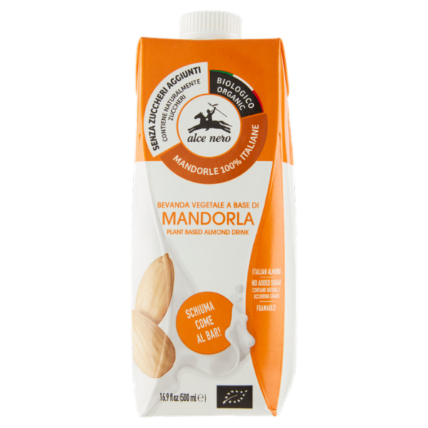alce nero Bevanda Vegetale a Base di Mandorla 500 ml