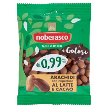 Noberasco € 0,99 Arachidi Con Copertura Al Latte e Cacao 50 g