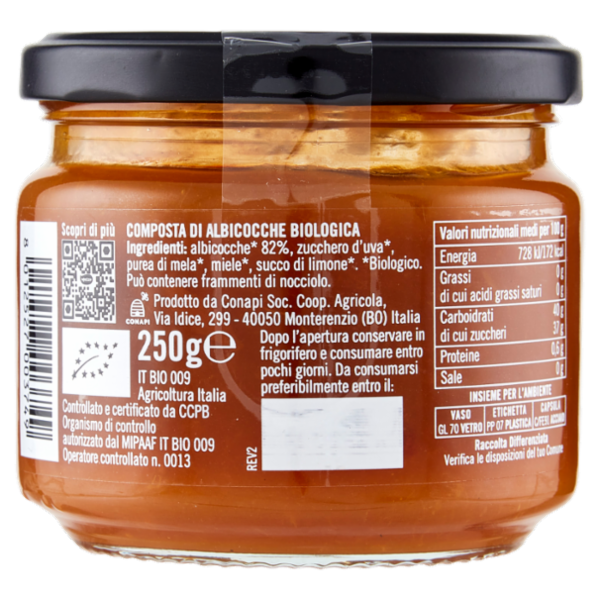 Mielizia Bio Albicocche Basilicata 250 g