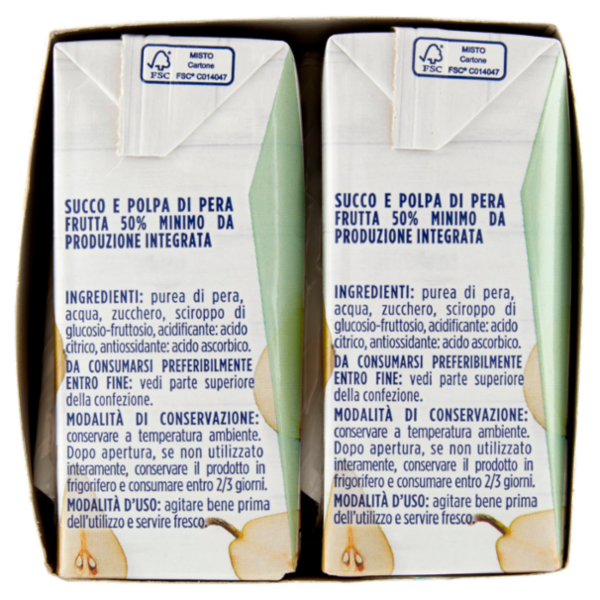 IL GIGANTE Succo e Polpa di Pera 6 x 200 ml