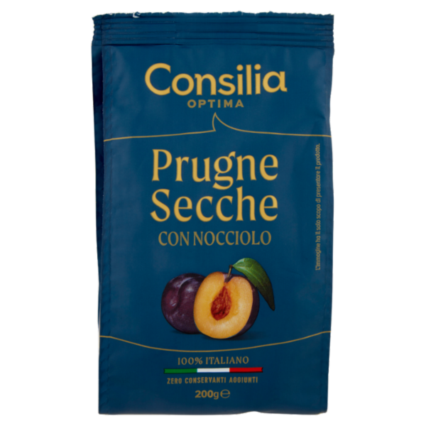 Consilia Optima Prugne Secche con Nocciolo 100% Italiane 200 g