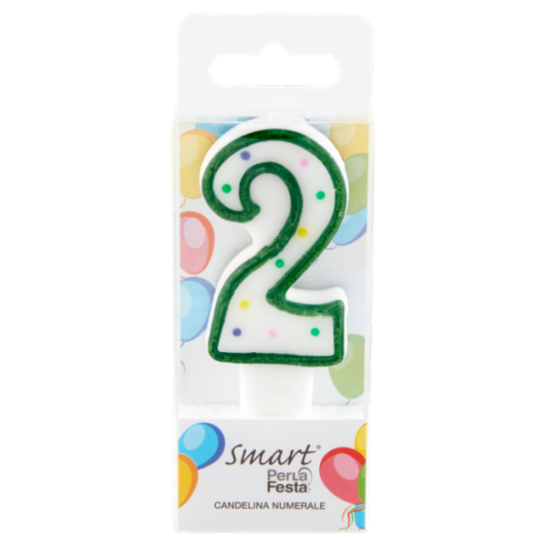 Smart PerLa Festa Candelina Numerale 2 1 pz