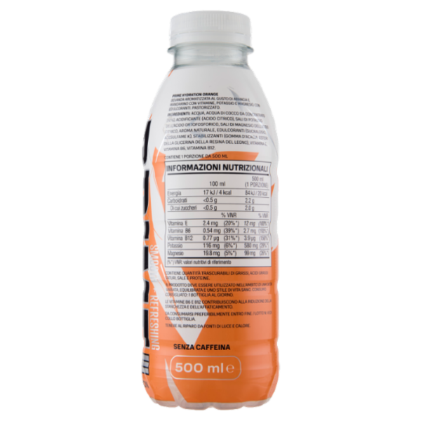 Prime Ice Hydration Orange Flavour 500 ml