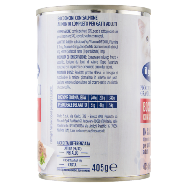 IL GIGANTE Piccoli Grandi Amici Bocconcini con Salmone in Salsa 405 g