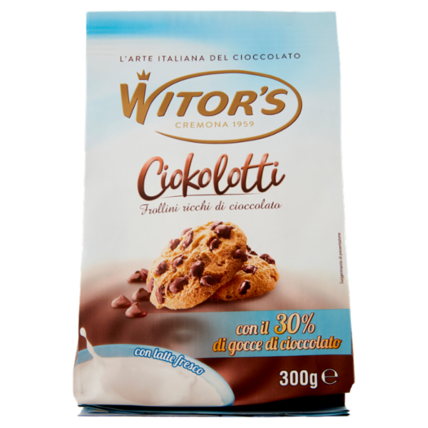 Witor's Ciokolotti Frollini ricchi di cioccolato 300 g