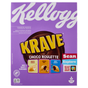 Kellogg's Krave Choco Roulette White Choco - Choco Nut - Milk Choco 375 g