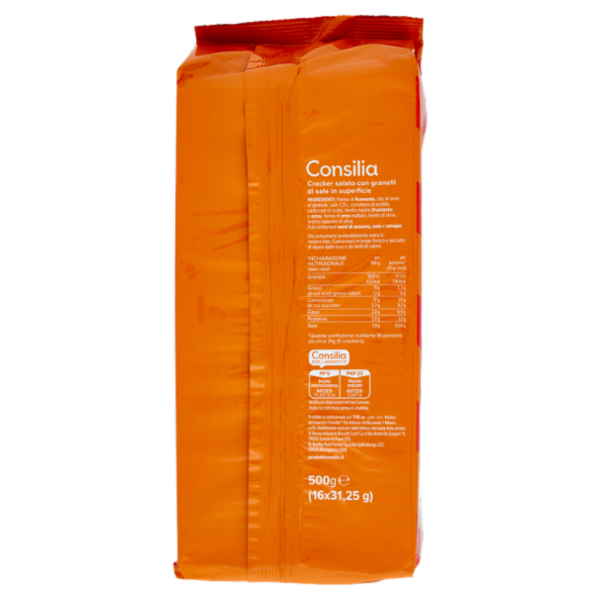 Consilia Cracker Salati in Superficie 16x31,25 g