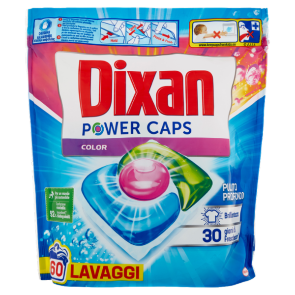 DIXAN PowerCaps Color 60pz (840g)