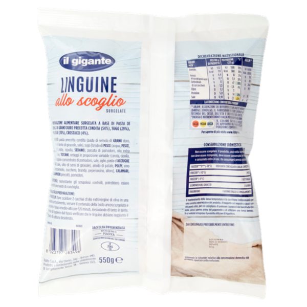 IL GIGANTE Linguine allo scoglio Surgelate 550 g