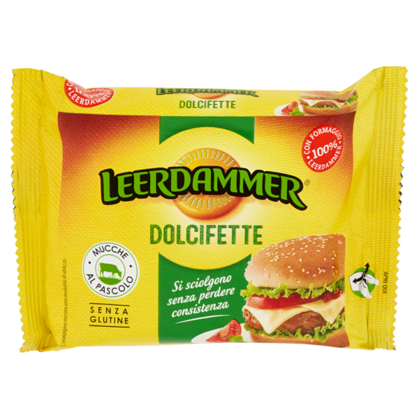 Leerdammer Dolcifette fette di formaggio fuso 7 x 25 g