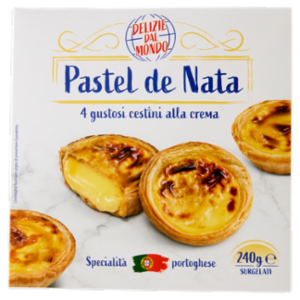 Delizie Dal Mondo Pastel De Nata 4 Gustosi Cestini Alla Crema Surgelati 240 g