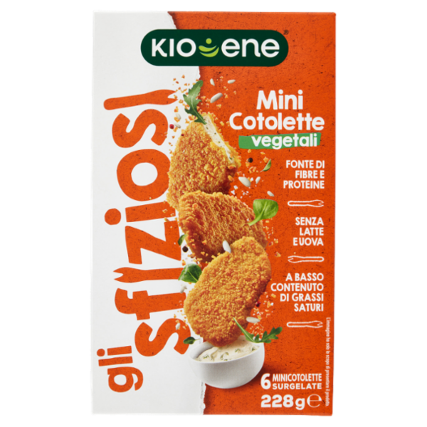 Kioene gli sfiziosi Mini Cotolette vegetali 6 Minicotolette Surgelate 228 g
