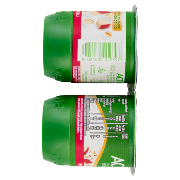 ACTIVIA Fibre Yogurt con Probiotico Bifidus, gusto Mela & Cereali, 4x125g