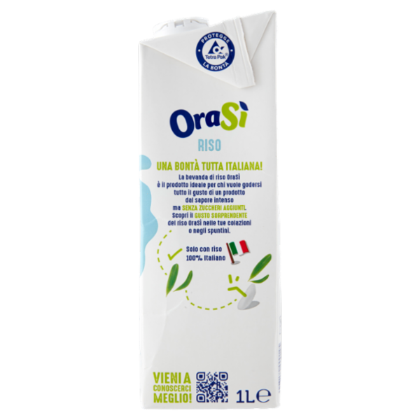 OraSì Riso Senza Zuccheri Aggiunti* 1 L