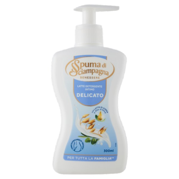 Spuma di Sciampagna Benessere Latte Detergente Intimo Delicato 300 ml