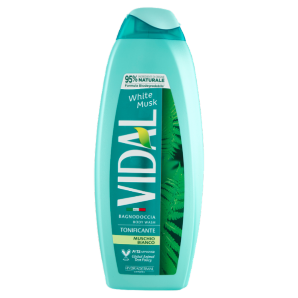 Vidal White Musk Bagnodoccia Tonificante Muschio Bianco 600 ml