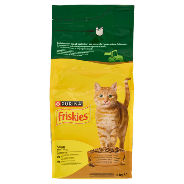 PURINA FRISKIES Adult Pollo e Tacchino e con Verdure 2kg