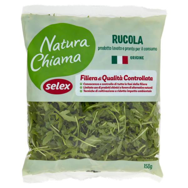 Selex Natura Chiama Rucola Lavata e Pronta per il Consumo 150 g