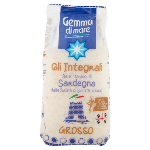 Gemma di mare Gli Integrali Sale Marino di Sardegna dalle Saline di Sant'Antioco Grosso 1000 g