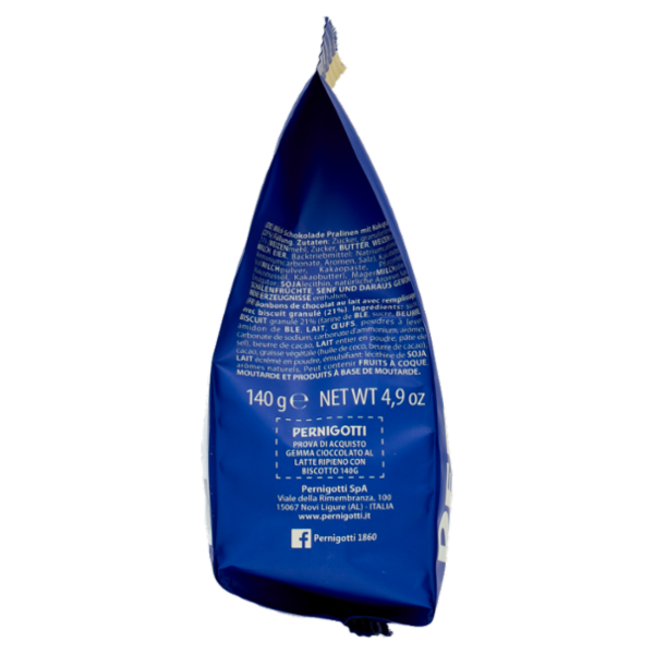 Pernigotti Gemma Cioccolato al Latte Ripieno con Biscotto 140 g