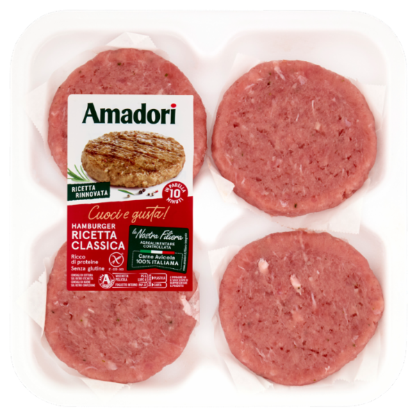 Amadori Hamburger Ricetta Classica 0,408 kg