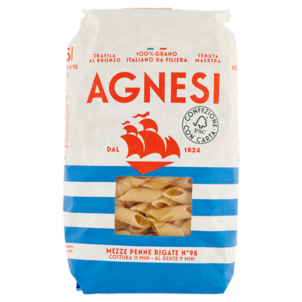Agnesi Mezze Penne Rigate N° 95 500 g