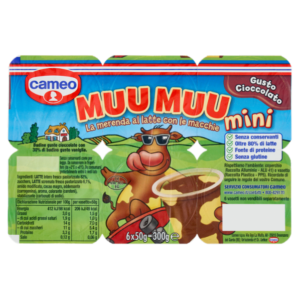 cameo Muu Muu mini Gusto Cioccolato 6 x 50 g