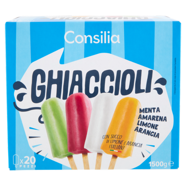 Consilia 20 Ghiaccioli Assortiti 1,5 kg