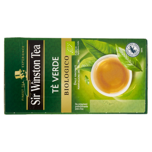 Sir Winston Tea Tè Verde Biologico 20 x 1,75 g