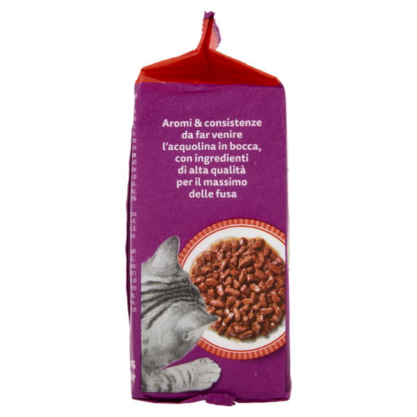 Whiskas Pranzetti Cibo Umido Gatto con Manzo e Agnello in Salsa 6x50g