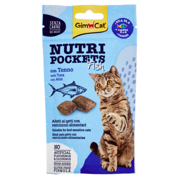 GimCat Nutri Pockets Fish con Tonno 60 g