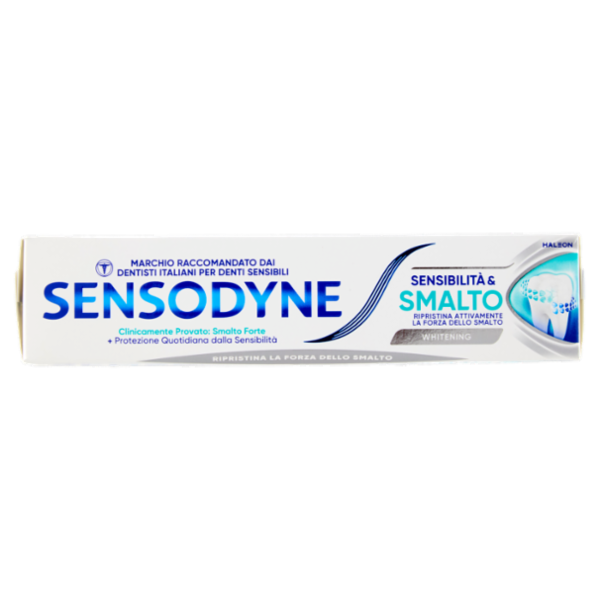 Sensodyne Dentifricio Sensibilità & Smalto Whitening per Denti Sensibili Effetto Sbiancante 75ml