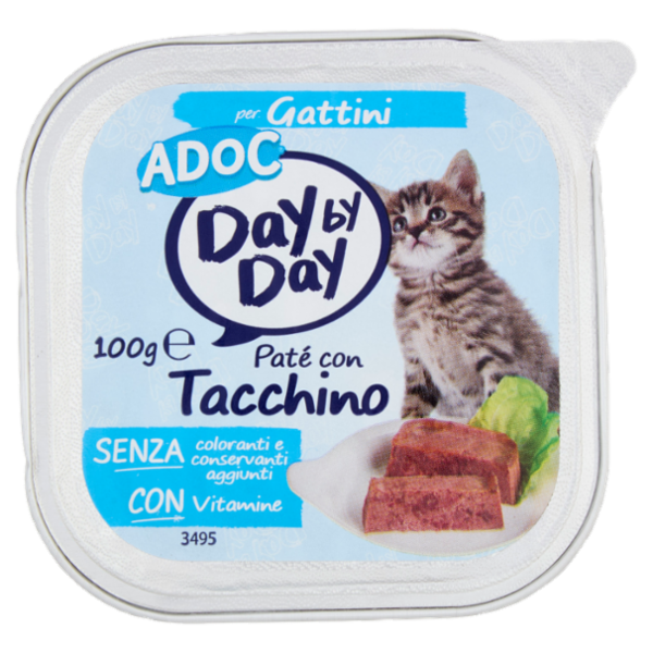 ADoC Day by Day per Gattini Paté con Tacchino 100 g