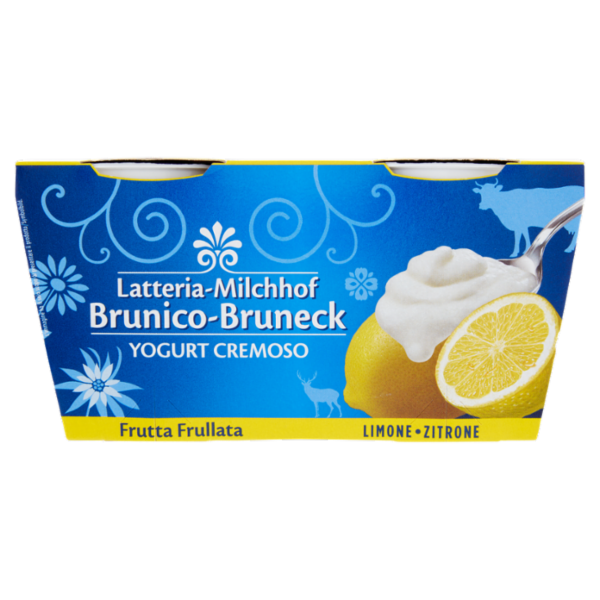 Latteria Brunico Yogurt Cremoso Frutta Frullata Limone 2 x 125 g