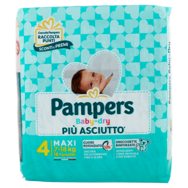 Pampers Baby-dry 4 Maxi 18 pz