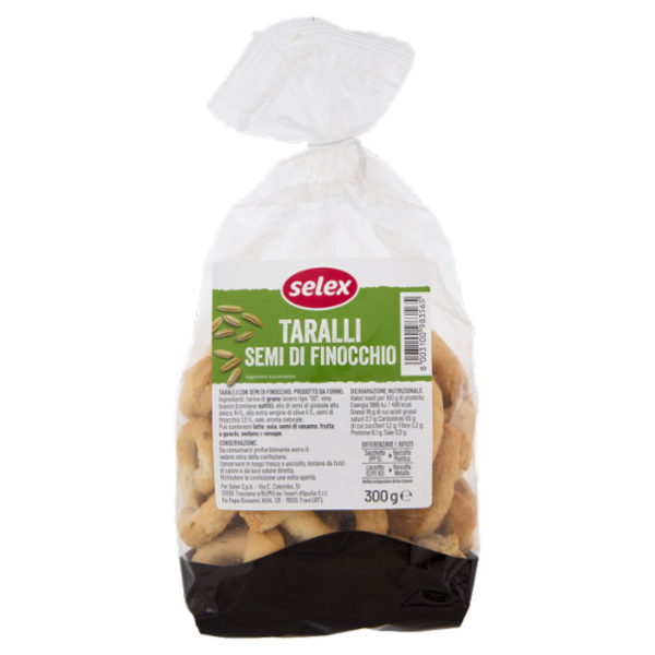 Selex Taralli ai Semi di Finocchio 300 g