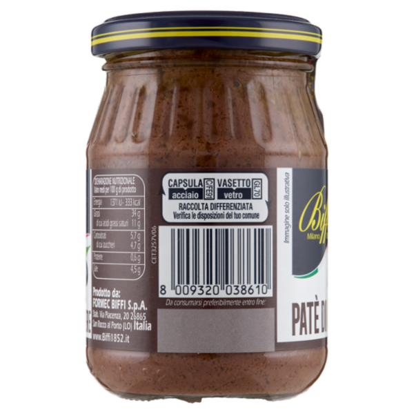 Biffi Patè di Olive Nere 190 g