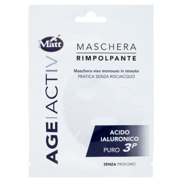 Matt Age Activ Maschera Rimpolpante Acido Ialuronico Puro 3P 17 ml
