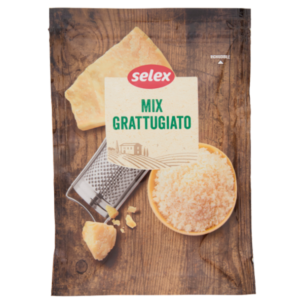 Selex Mix di Formaggi Grattugiati 100 g