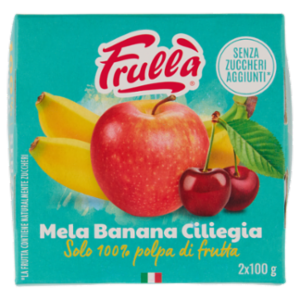 Frullà Mela Banana Ciliegia Senza Zuccheri Aggiunti* 2 x 100 g