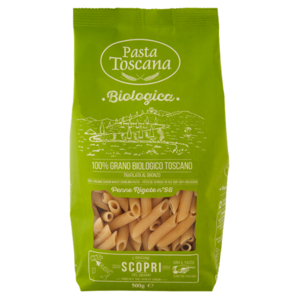 Pasta Toscana Biologica Penne Rigate n°98 500 g