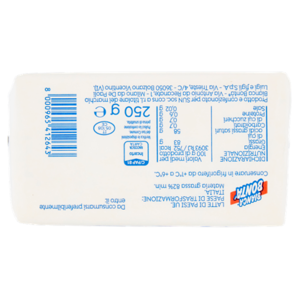 Bianca Bontà Burro 250 g
