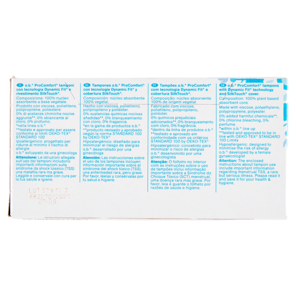 o.b. ProComfort Ultimate Comfort* Normal Tampons 32 pz
